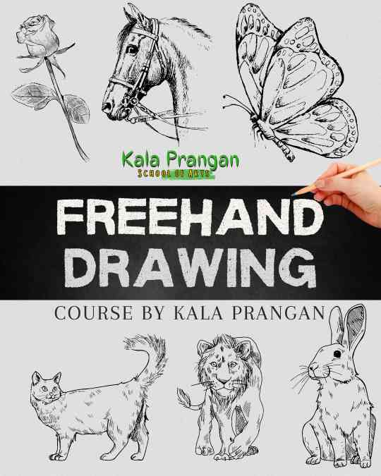 Free Hand Drawing Course by Kala Prangan, Ranchi