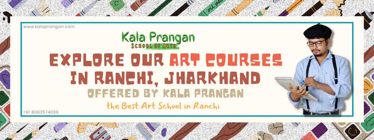 Art courses offerd by kala prangan ranchi banner